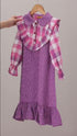 Pink Winter Flannel Dress